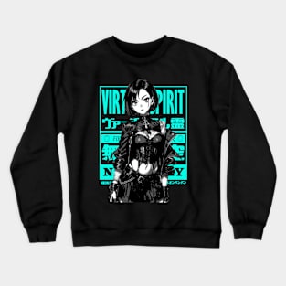 Cyberpunk Girl Goth Japanese Fashion #1 Crewneck Sweatshirt